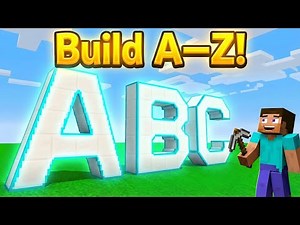 Perfect A-Z Letters in Minecraft - Anyone Can Build This!