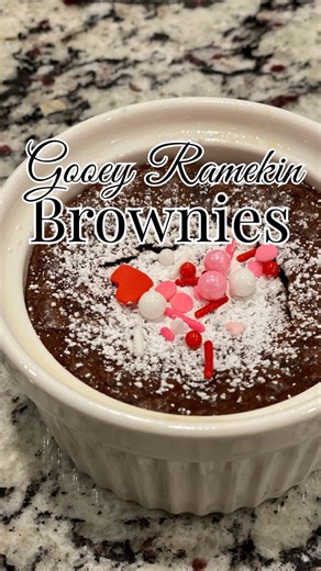 These Gooey Ramekin Brownies are everything you love about a brownie and a chocolate lava cake rolled into one rich, fudgy dessert. Baked in individual ramekins, they’re perfectly portioned with set edges and a warm, melty center. I often triple the recipe so everyone gets their own—especially my teenage boys, who absolutely love these. Serve them warm with vanilla ice cream or homemade whipped cream for the ultimate cozy dessert that feels fancy but is surprisingly easy to make. Ingredients (Se