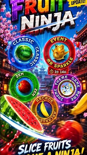 🔥 NEW FRUIT NINJA UPDATE! 🍉⚔️ Slice Fruits & Become a Ninja! 🥷🔥#FruitNinja #NewUpdate #Gameplay