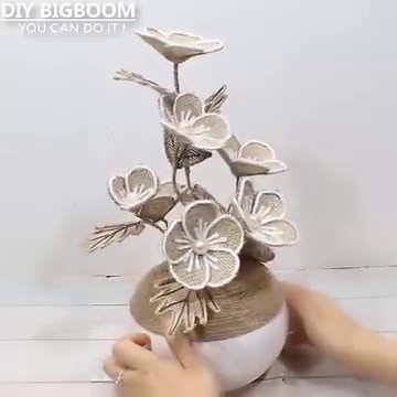 6 Beautiful flower vase decoration ideas with jute rope | Home Decor | Diy Bigboom