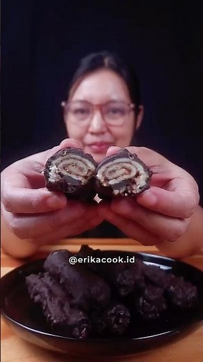 ROTI GULUNG COKLAT KACANG (Chocolate Peanut Bread Rolls) #erikacook #asmr #rotigulungcoklatkacang