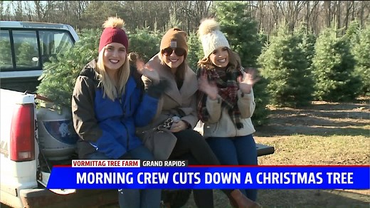 Erica Francis FOX 17, Candace Monacelli and Alyssa Hearin- Reporter cut down their very first Christmas tree. Who else always makes the trip to cut down a real Christmas Tree? 🎄 | FOX 17