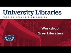Workshop: 50 Shades of Grey Literature