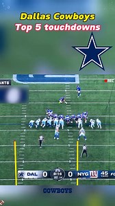 Dallas Cowboys top 5 touchdowns #nfl #nflfootball #football #footballtiktok #highlights #touchdown #dallascowboys | Karimah Zakaria