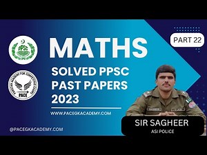 Past Paper no 128 , PPSC Past Paper Math 2023, Ppsc Fpsc Math Series Math by Sir Sagheer