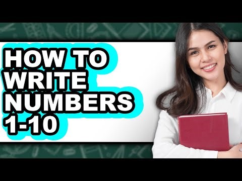 How to Write Numbers 1-10 (updated)