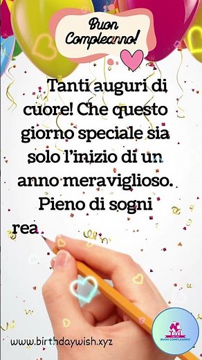 Tanti Auguri di Buon Compleanno – Messaggio Speciale per Te!