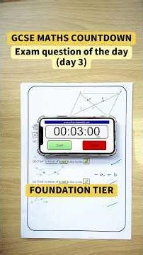 Exam question of the day (day 3) - GCSE Maths (Foundation tier) | Adding and subtracting vectors