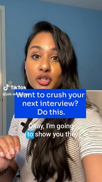 Follow these steps to interview prep like a pro ⤵️ 1- Write down your 60-second elevator pitch (use mine for inspo) 2- Write down why you want to work there (why the company, why the role, why you) 3- Lay out what you want to say about your current / most recent role (use my example for inspo) 4- BUILD that magic table of all of your amazing accomplishments! DM me or comment “TABLE” and I’ll send you the template I use in the video. And don’t forgot to grab my interview questions guide. Comment 