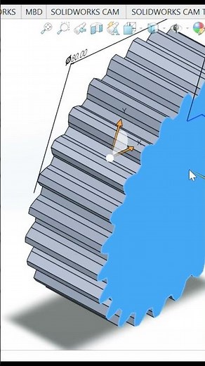 Engrenages Pignon make Gear Solidworks #gear #mechanical #mechanicalengineering #solidworks