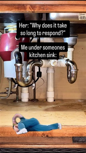 We fix leaks, clogs, and everything in between — even if we end up looking like Australian breakdancers doing it. 😂🛠️