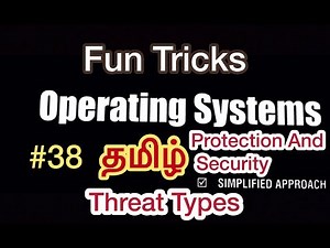 Operating System | #38 | Protection And Security | Threats | Tamil