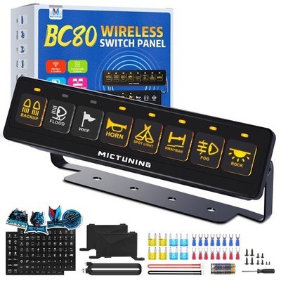 Wireless 8 Gang Switch Panel For LED Light Bar Power Circuit Control Box 12v-24v | eBay