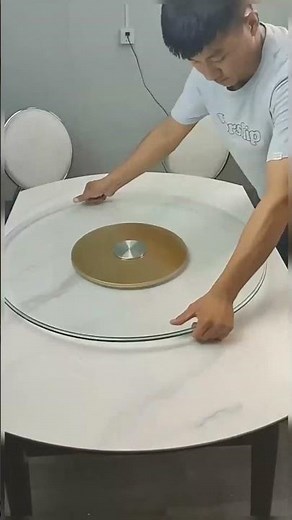 Make Dining Easy with This Tempered Glass Lazy Susan!#LazySusan #DiningTable #TemperedGlass