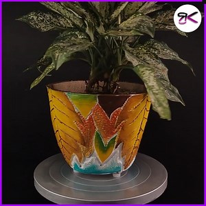 DIY this Amazing Flowerpot 🌿 🌸 #flowerpot #cement #planter | RusticKraft