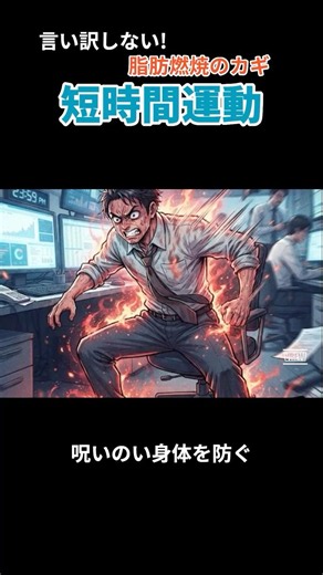 【時短ダイエット】ジム不要！たった「4分」最強の運動法 #宅トレ #基礎代謝アップ #時短ダイエット