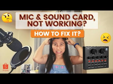 [ENG SUBTITLES] BM-800 Condenser Mic and V8 Sound Card, Not Working? How To Fix No Sound Input Issue