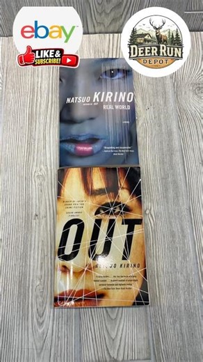 NATSUO KIRINO "Out" & "Real World" Extreme Thrillers Paperback Lot of 2