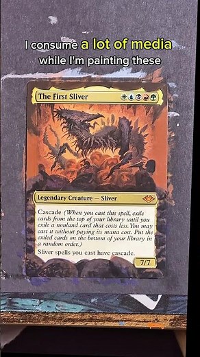 The First Sliver Altered to Perfection #alteredartmtg #edhcommander #commandermtg