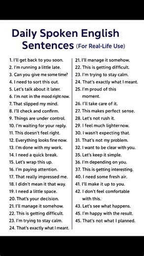 Speak smooth. Sound confident. Use these daily English lines to upgrade your communication fast. 💬✨ Save this post & practice one line today! | Any English