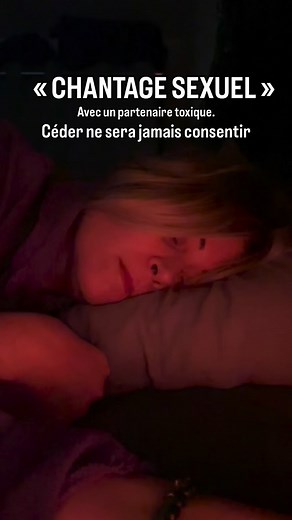 Tu veux que j’te trompe ? J’ai des besoins ! Dans une relation toxique basée sur la domination, beaucoup de femme se sentent obligé de se soumette… C’est une caractéristique qui revient beaucoup… par peur de décevoir. Par conditionnement de rôle bien défini par un système de domination- soumission. Pendant des années, on a parlé de devoir conjugal, une horreur normalisée…. Aujourd’hui, la loi française reconnaît enfin que le consentement est la base. Alors non ! Céder, ne sera jamais consentir. 