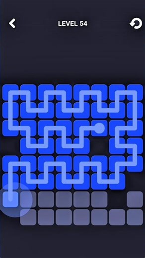 Level 54 One Line Puzzle Game 🎮 || #gridolyx