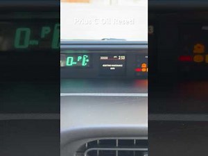 How to reset the "Service" indicator on a Toyota Prius?