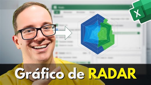 Como criar gráfico de radar no Excel para avaliação de competências