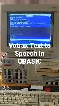 1980s Votrax Text to Speech Demo written QBASIC