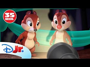 MICKEY MOUSE Y LOS SUPERPILOTOS: Las locas aventuras de Chip y Chop 🐿️🏎️ | Disney Junior Oficial