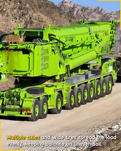 Heavy Crane Truck Off Road Movement. #heavyequipment #cranetruck | Fun club
