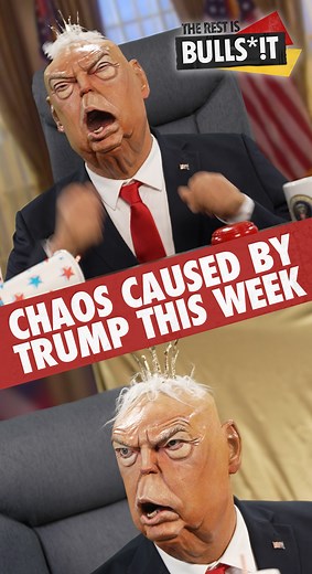 Just some of the chaos Donald Trump caused this week…Brand new ep of Spitting Image: The Rest Is Bulls*!t out now on YouTube! | Spitting Image