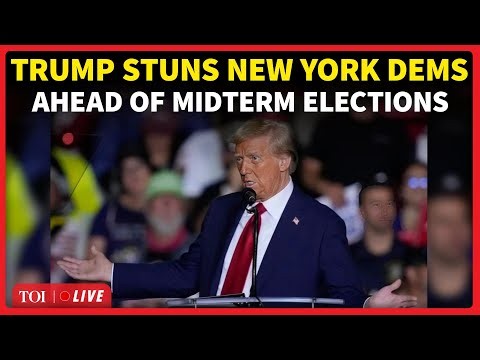 LIVE | Trump Drops BOMBSHELL In New York, Rattles Dems Ahead Of Midterms; Big Announcement