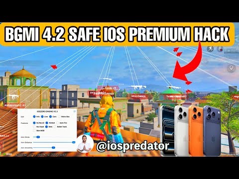 bgmi 4.2 safe hack for ios device | no jailbreak - direct install | main id safe bgmi iphone hack