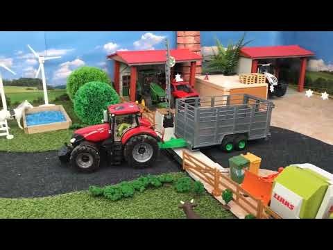 Toy Farm Tractor Trailer Cow Transfer🚜🐄#@ToyTreasureTV 