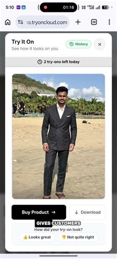 AI Virtual Try-On in Seconds 🤯 | See Clothes on Yourself Before Buying | TryOnCloud #shorts