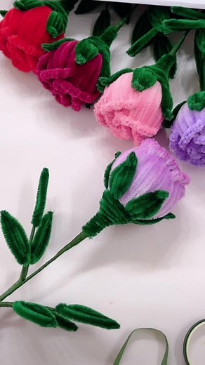 DIY Pipe Cleaner Rose Flowers Tutorial