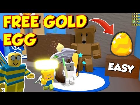 How to Get a FREE Gold Egg in Bee Swarm Simulator (easy)