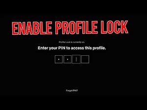 How to LOCK Netflix Profile With PASSWORD | Create Profile PIN