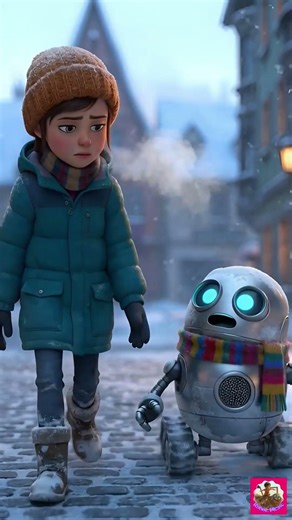 The Girl and robot (beep) walking, funny, 🤖 😂 #shorts