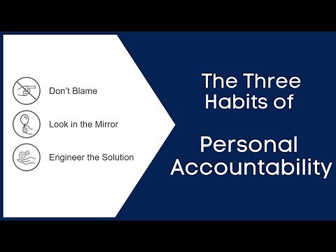 The Three Habits of Personal Accountability