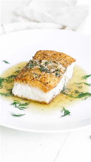 Chef Billy Parisi on Instagram: "Simple, elegant, and dang delicious! Pan-Seared Halibut with Lemon-Butter-Dill Sauce. . For the recipe google ->> Chef Billy Pan Seared Halibut . . #chef #cheflife #halibut #butter"