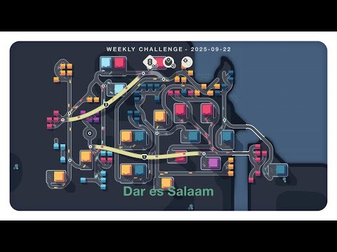 mini motorways (weekly challenge 2025 09 22-28) [no commentary gameplay]