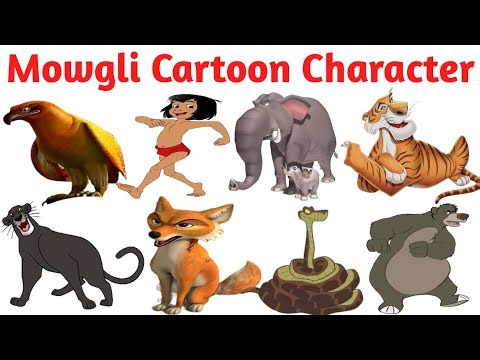 Mowgli Characters Name For kids l Jungle Book Characters l Fun Kids Learning Video 