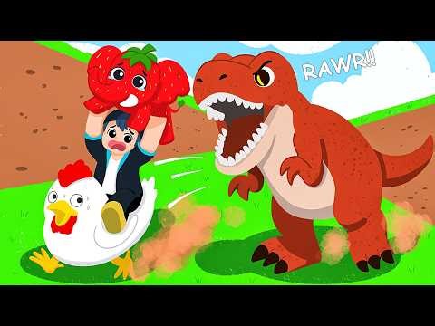 RAWR!! Naik Hewan & Maling Brainrot Dari T-Rex 🥶🥶🥶 | Ride Animals for Brainrots Indonesia