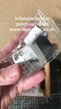 Inflatable hot tub puncture repairs #layzrepair