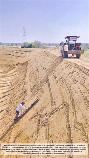Precision Slope Leveling on Earthworks — Smart Manual Grading Technique #craftedeveryday