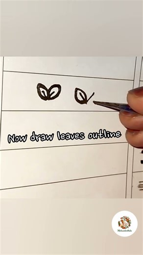 🌿 Day 8/10 – Beginner Mehndi Practice | Simple Mehandi basics free class | learn how to draw leaves