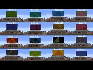 Minecraft: 2D Turing-Machine that computes any 1D Cellular-Automaton