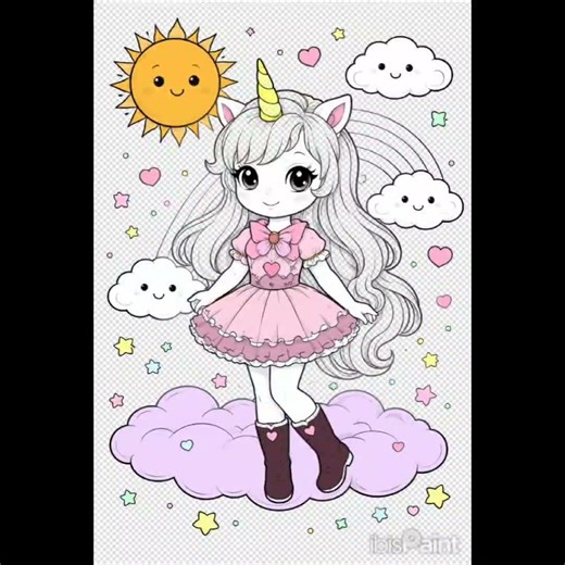 #ぬりえ #chatgpt #ホロライブ #chatter chatter #宝鐘マリン #星街すいせい #いくつらしあ